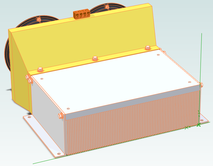 High Performance Fan Cooled Heatsink